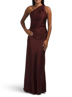 alc piper one shoulder dress A.L.C. Piper Gown - Black